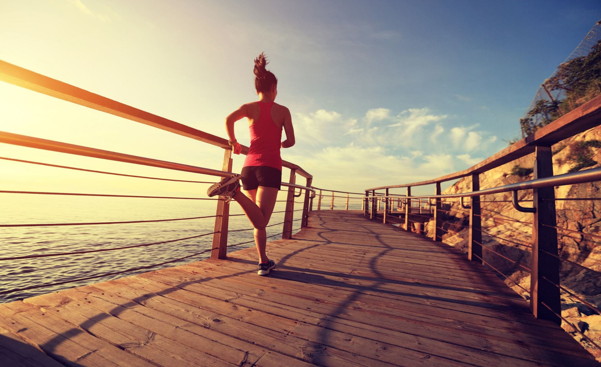 Junge Frau beim Joggen