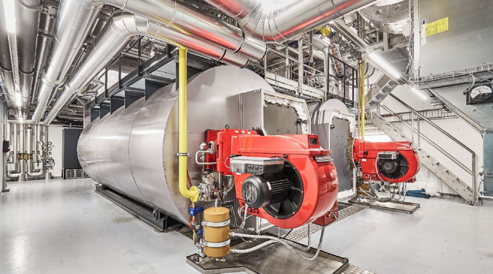 energy-efficient steam boilers at the Bern site