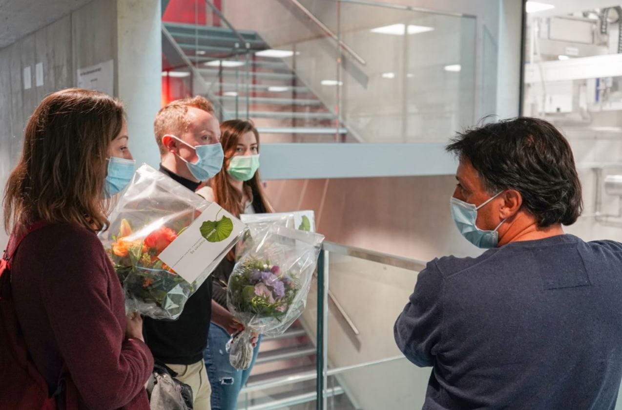 Biomedical Science Award Studenten im Protinus Gebäude in Bern 