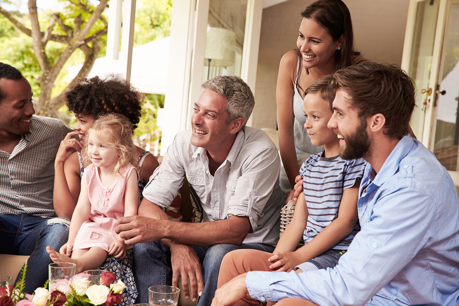 family outside